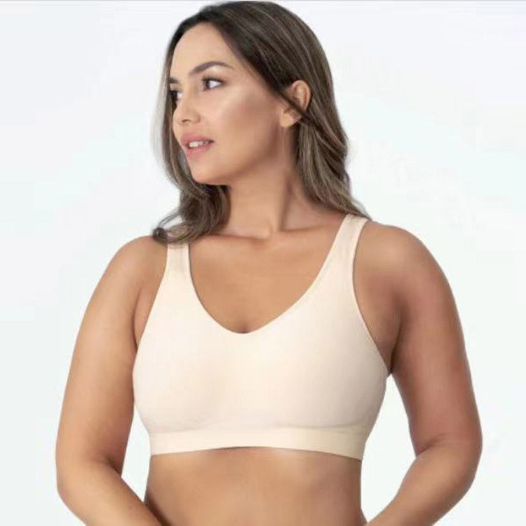 Plus-size S–3XL premium shaper bra with a smooth, bright finish.