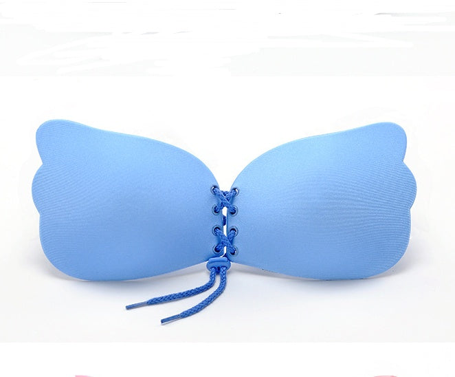 Large-size strapless adhesive push-up bra for women.
