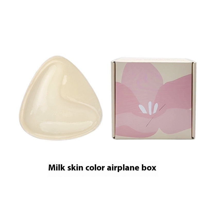 Double-sided adhesive bra inserts for push-up and breast lift.