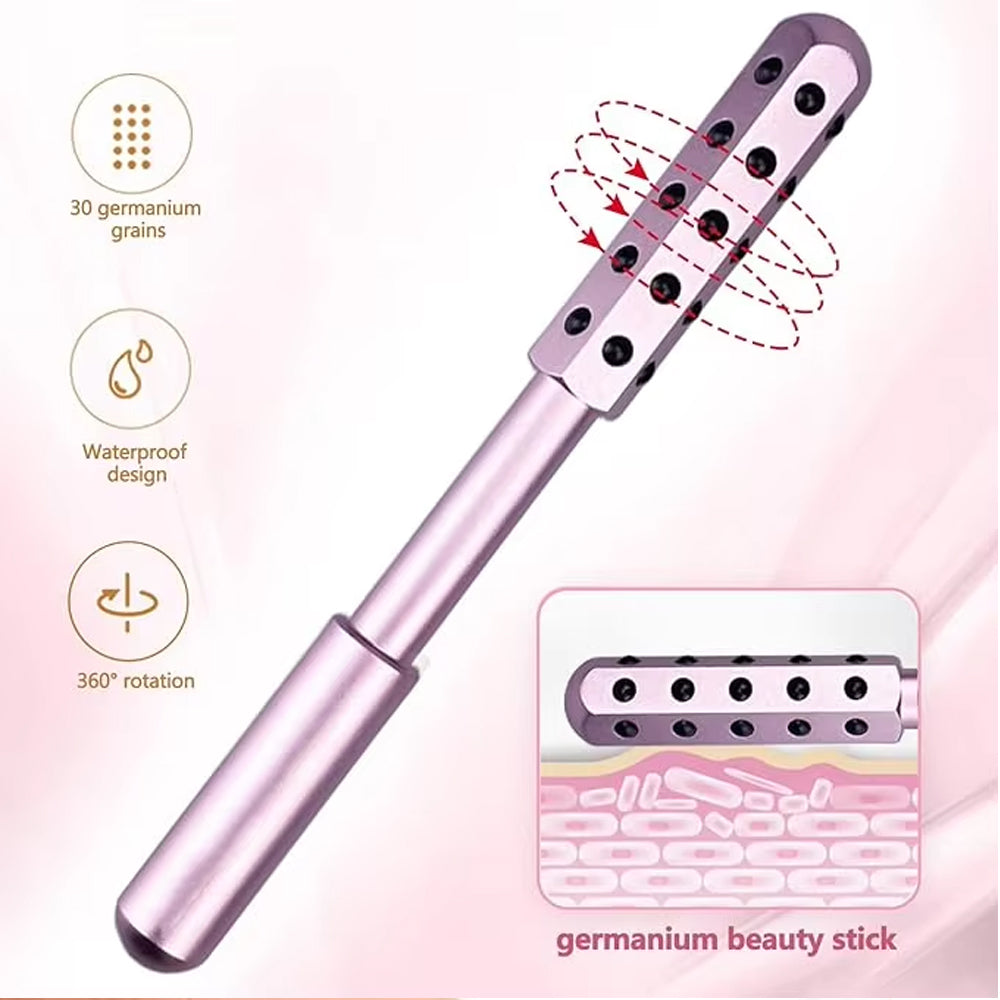Germanium beauty stick for face lifting, anti-wrinkle massage, and skincare.