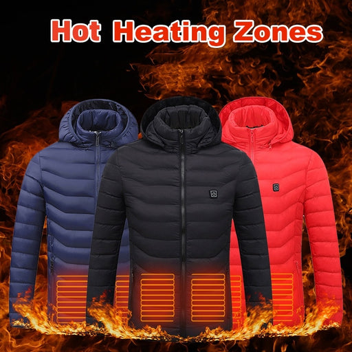 Men’s  and woman USB Heated Winter Jacket – Thermal Electric Coat