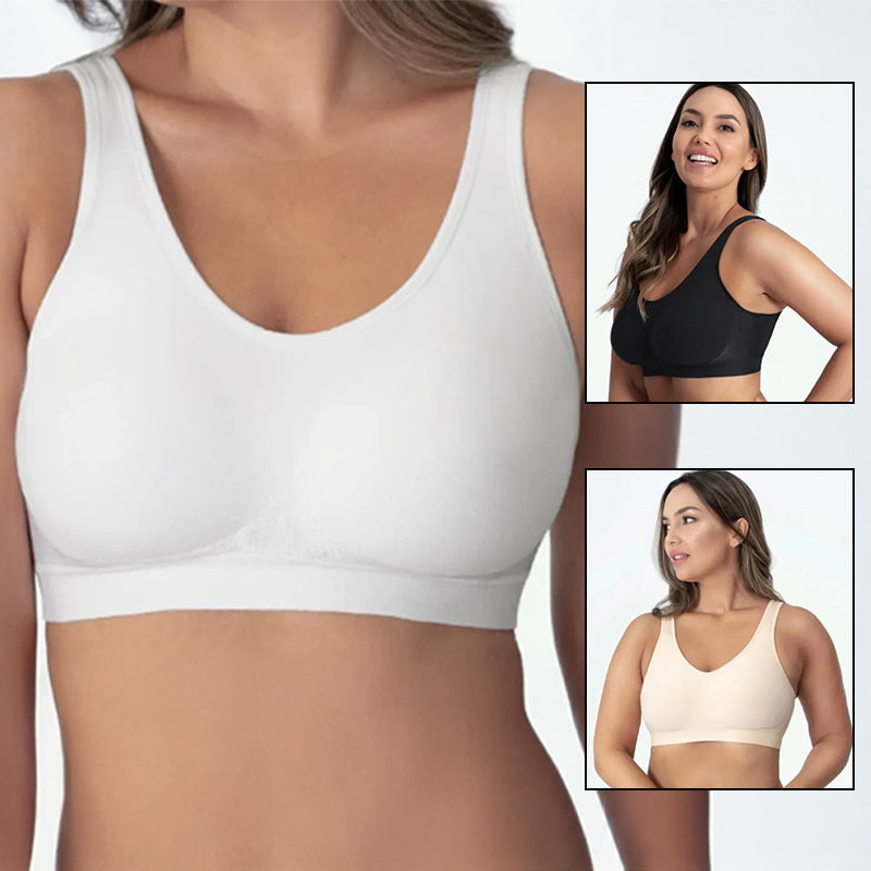 Plus-size S–3XL premium shaper bra with a smooth, bright finish.