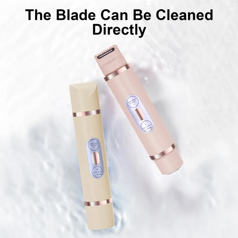 Dual-Head Electric Shaver for Women – Painless Hair Remova