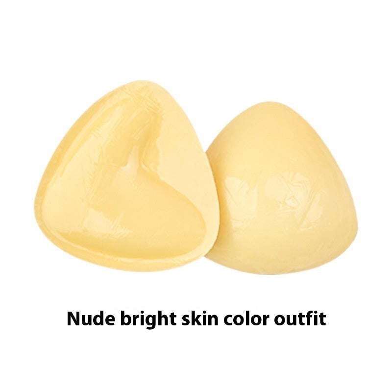 Double-sided adhesive bra inserts for push-up and breast lift.