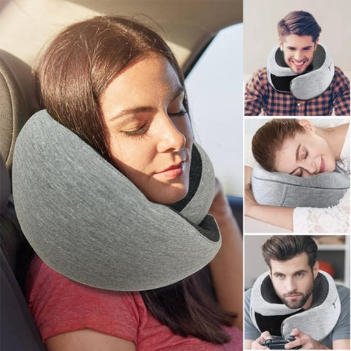 U-Shaped Travel Neck Pillow with Memory Foam