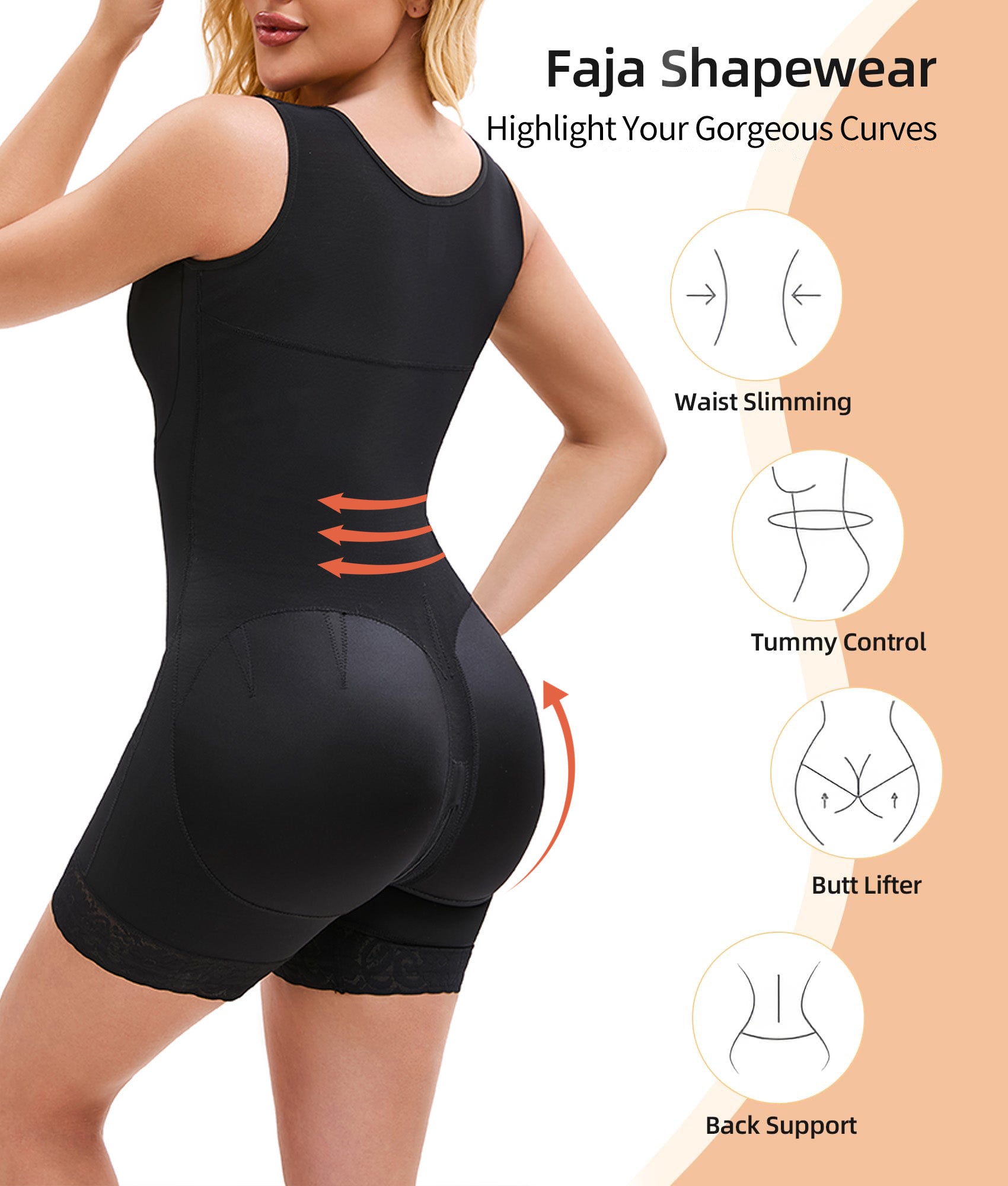 Colombian Full-Body Shaper – Tummy Control & Butt Lifter