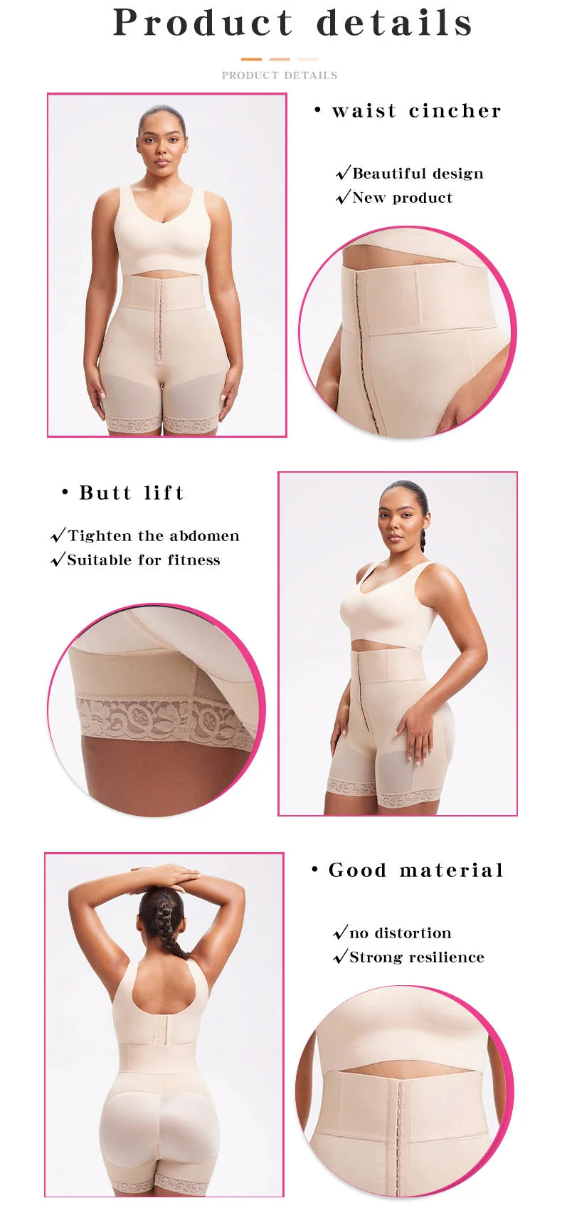 High-Waist Butt-Lifting Shapewear – Tummy Control Shorts