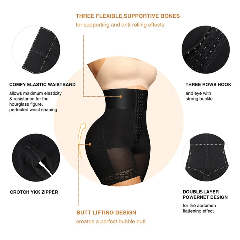 High-Waist Butt-Lifting Shapewear – Tummy Control Shorts