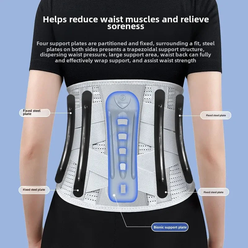 1 Pcs Back Brace for Lower Back Pain Relief, Lumbar Support Belt with Lumbar Pad, Ergonomic Design for Herniated Disc, Sciatica