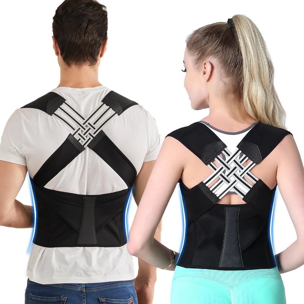Back Brace Posture Corrector – Adjustable Full Back Support