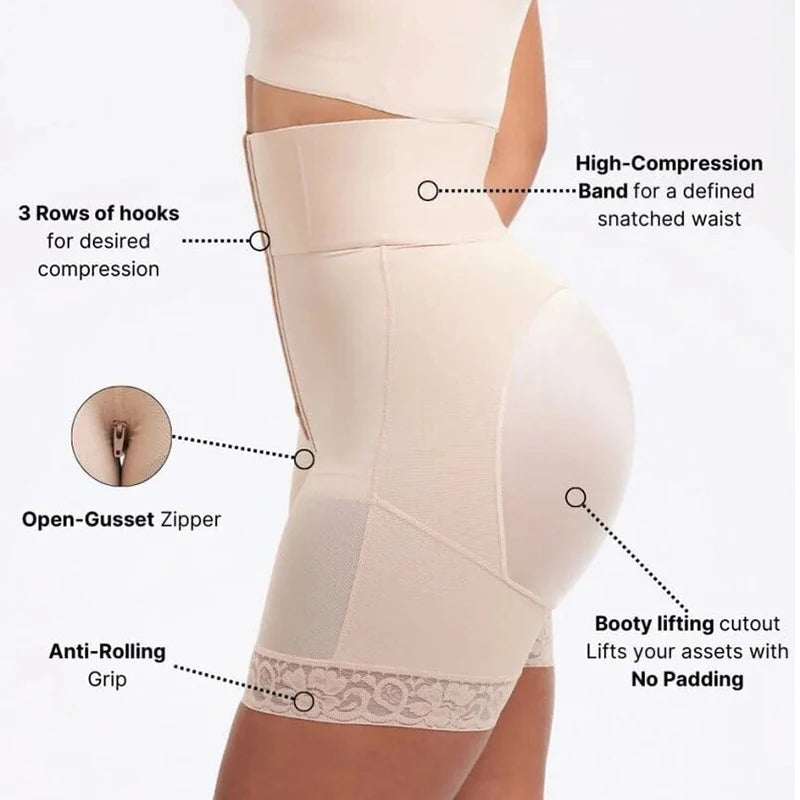 High-Waist Butt-Lifting Shapewear – Tummy Control Shorts