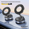 Magnetic Phone Holder With Vacuum Suction Foldable Adjustable Car Mount Magnetic Bracket Suction Nonslip For Busy Commuters