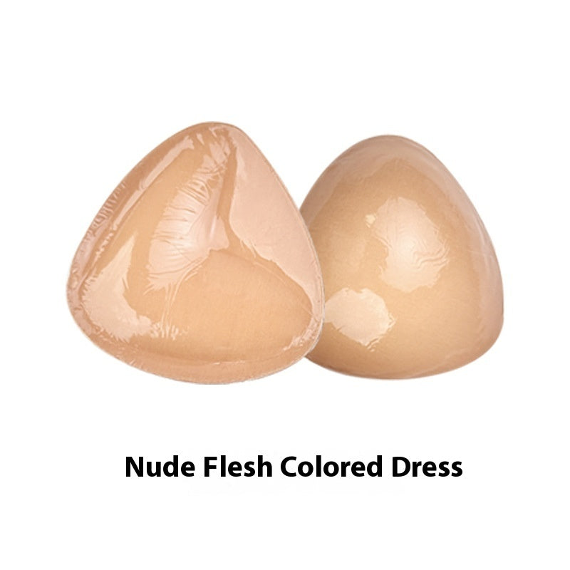 Double-sided adhesive bra inserts for push-up and breast lift.