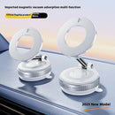 Magnetic Phone Holder With Vacuum Suction Foldable Adjustable Car Mount Magnetic Bracket Suction Nonslip For Busy Commuters