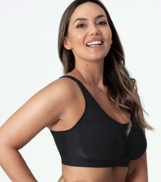 Plus-size S–3XL premium shaper bra with a smooth, bright finish.