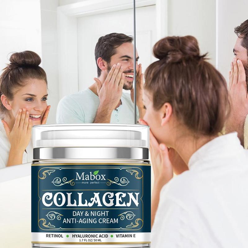 Collagen moisturizing face cream for anti-aging and wrinkle care.