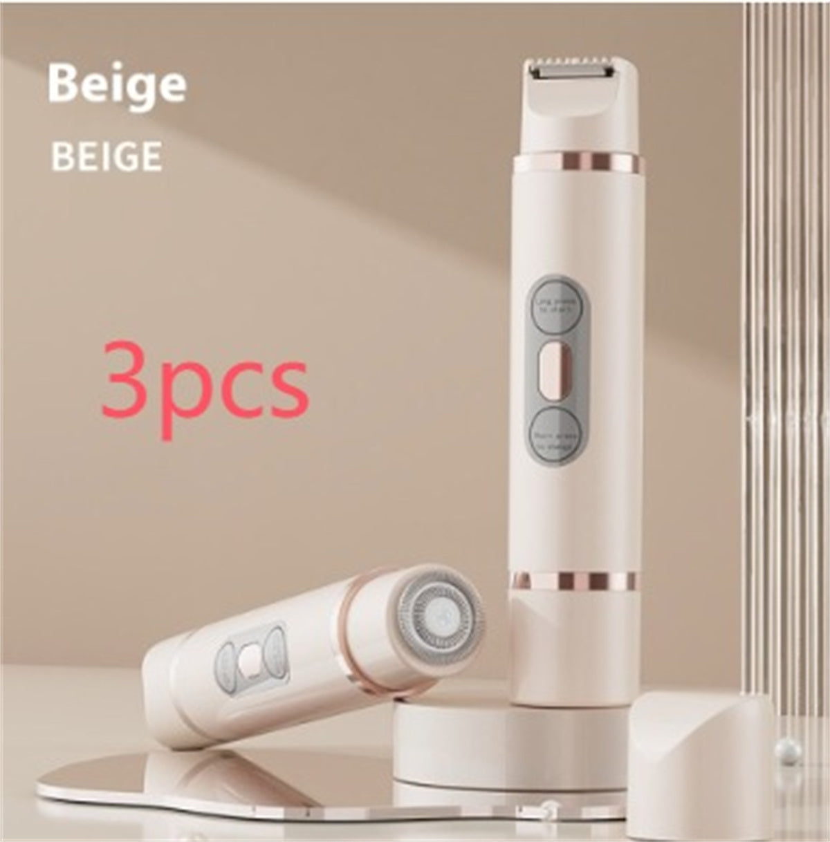 Dual-Head Electric Shaver for Women – Painless Hair Remova