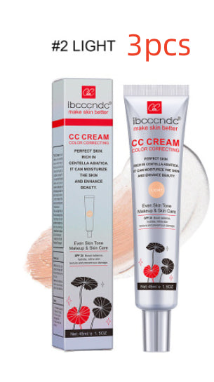 Moisturizing CC cream for long-lasting, waterproof makeup and skin protection.