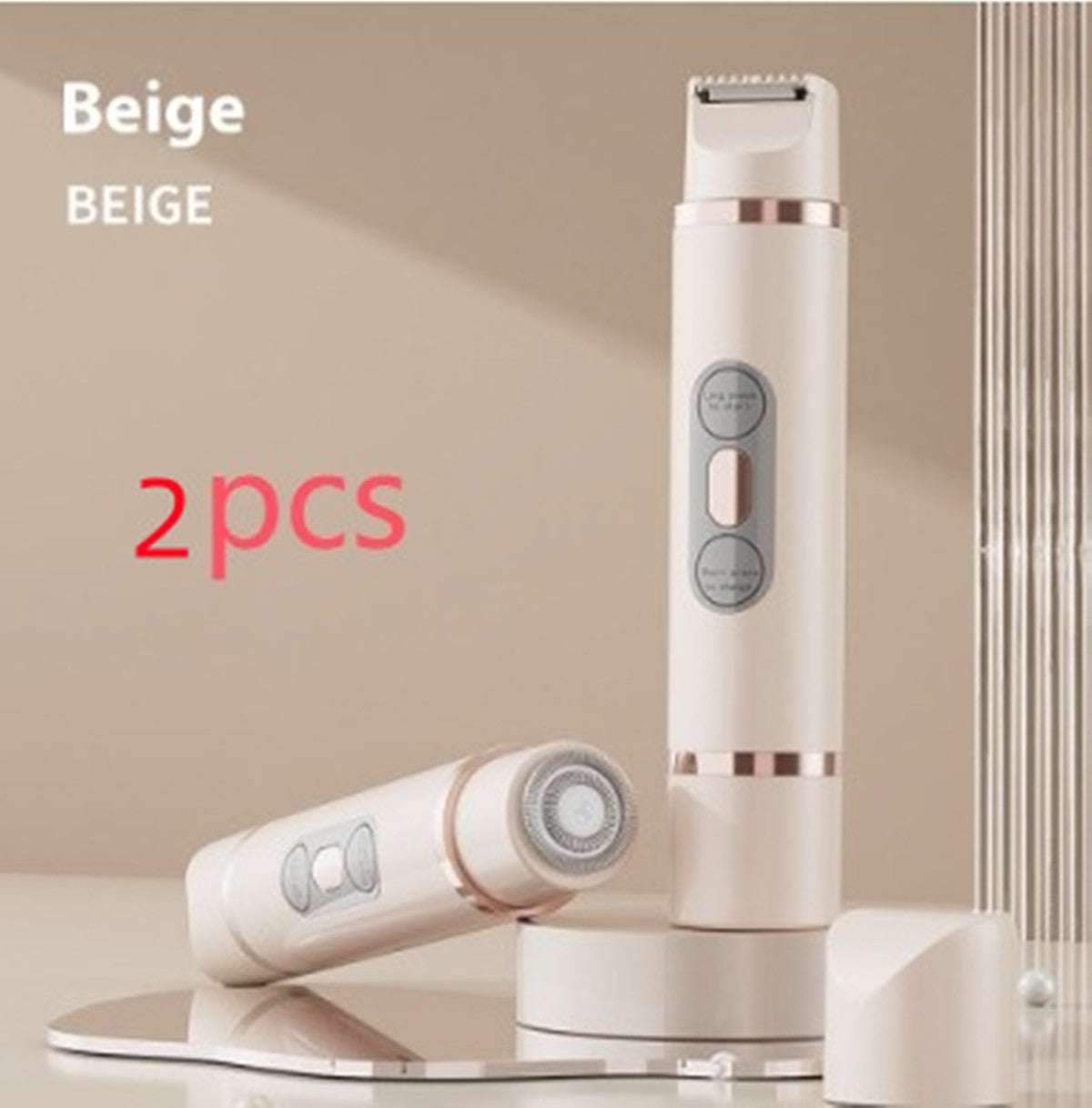 Dual-Head Electric Shaver for Women – Painless Hair Remova