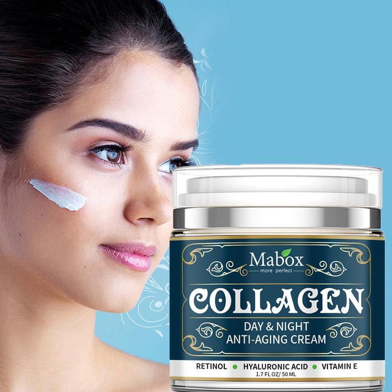 Collagen moisturizing face cream for anti-aging and wrinkle care.